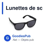 Lunettes de soleil personnalisables légères UV400 avec logo - Drew - Miniature 2