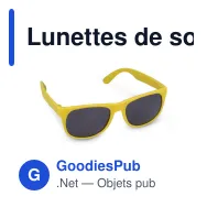 Lunettes de soleil personnalisables légères UV400 avec logo - Drew - Miniature 4