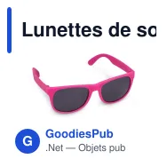Lunettes de soleil personnalisables légères UV400 avec logo - Drew - Miniature 5