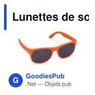 Lunettes de soleil personnalisables légères UV400 avec logo - Drew - Miniature 7