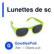 Lunettes de soleil personnalisables légères UV400 avec logo - Drew - Miniature 9