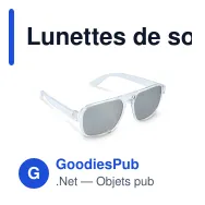 Lunettes de soleil personnalisables en PC recyclé UV400 avec logo - Elin - Miniature 2