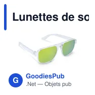 Lunettes de soleil personnalisables en PC recyclé UV400 avec logo - Elin - Miniature 3