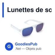 Lunettes de soleil personnalisables en PC recyclé UV400 avec logo - Elin - Miniature 4