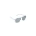 Variante Transparent Argent - Lunettes de soleil personnalisables en PC recyclé UV400 avec logo - Elin