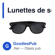 Lunettes de soleil personnalisables Jaxon avec logo - Miniature 1