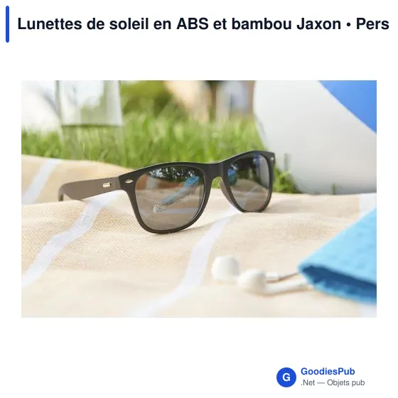 Lunettes de soleil personnalisables Jaxon avec logo - Image 3