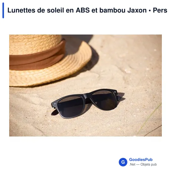 Lunettes de soleil personnalisables Jaxon avec logo - Image 5