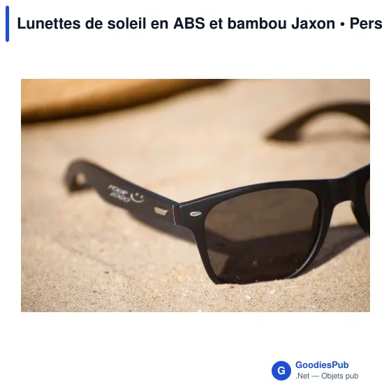 Lunettes de soleil personnalisables Jaxon avec logo - Image 6