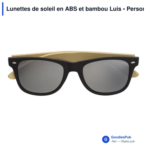 Lunettes de soleil personnalisables en ABS et bambou avec logo - Image 6
