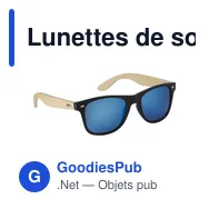 Lunettes de soleil personnalisables en ABS et bambou avec logo - Miniature 7