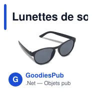 Lunettes de soleil personnalisables en fibre de paille UV400 avec logo - Earth - Miniature 3