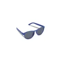 Variante Bleu - Lunettes de soleil personnalisables en fibre de paille UV400 avec logo - Earth