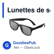 Lunettes de soleil en plastique Kenzie - Miniature 2
