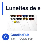Lunettes de soleil en plastique Kenzie - Miniature 3