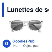 Lunettes de soleil en plastique Kenzie - Miniature 8