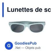 Lunettes de soleil personnalisables en plastique recyclé Kenzie avec logo - Miniature 11