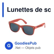Lunettes de soleil personnalisables en plastique recyclé Kenzie avec logo - Miniature 4