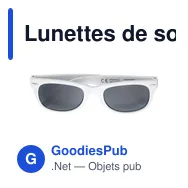 Lunettes de soleil personnalisables en plastique recyclé Kenzie avec logo - Miniature 6