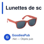Lunettes de soleil personnalisables en plastique recyclé Kenzie avec logo - Miniature 7