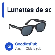 Lunettes de soleil personnalisables en plastique recyclé Kenzie avec logo - Miniature 10