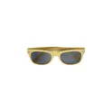 Variante jaune - Lunettes de soleil personnalisables en plastique recyclé Kenzie avec logo