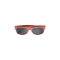 Variante rouge - Lunettes de soleil personnalisables en plastique recyclé Kenzie avec logo