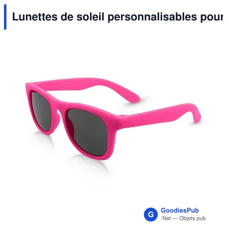 Lunettes de soleil personnalisables pour enfants avec logo - Sia