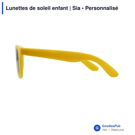 Lunettes de soleil personnalisables pour enfants avec logo - Sia - Image 11
