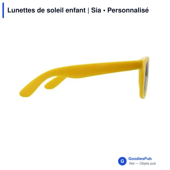 Lunettes de soleil personnalisables pour enfants avec logo - Sia - Image 12