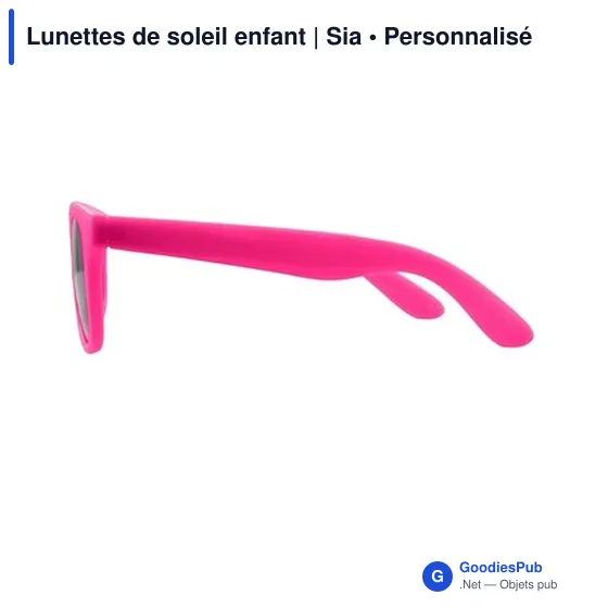 Lunettes de soleil personnalisables pour enfants avec logo - Sia - Image 3