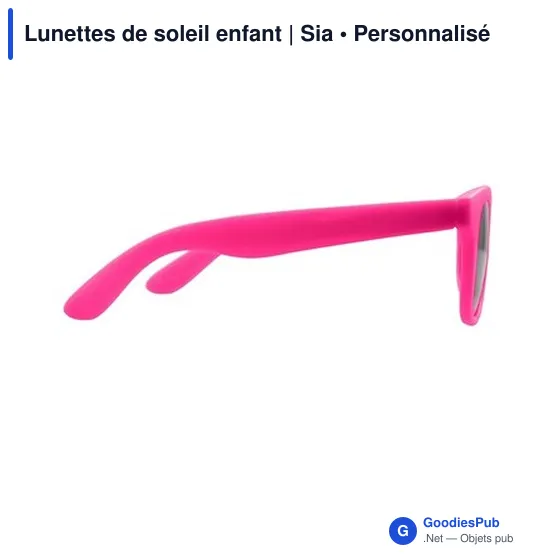 Lunettes de soleil personnalisables pour enfants avec logo - Sia - Image 4