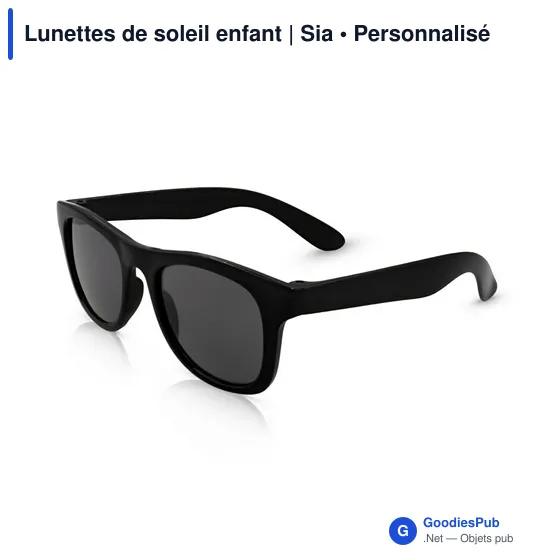 Lunettes de soleil personnalisables pour enfants avec logo - Sia - Image 5