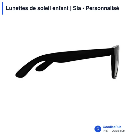 Lunettes de soleil personnalisables pour enfants avec logo - Sia - Image 8
