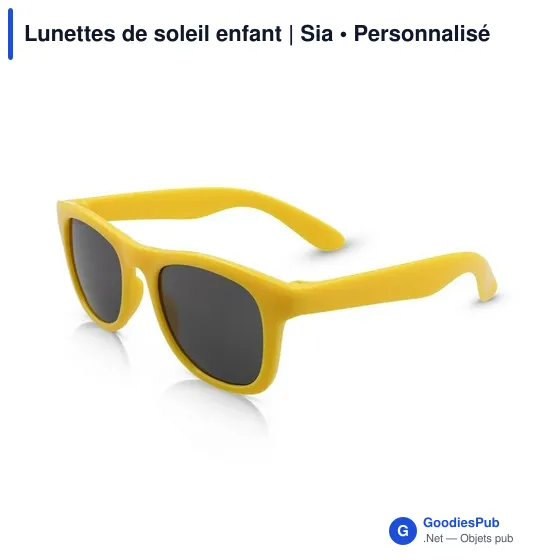 Lunettes de soleil personnalisables pour enfants avec logo - Sia - Image 9