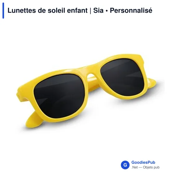 Lunettes de soleil personnalisables pour enfants avec logo - Sia - Image 10