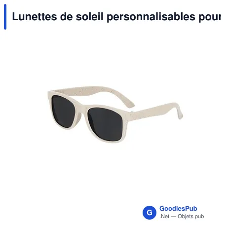 Lunettes de soleil personnalisables pour enfants avec logo - Tokoz