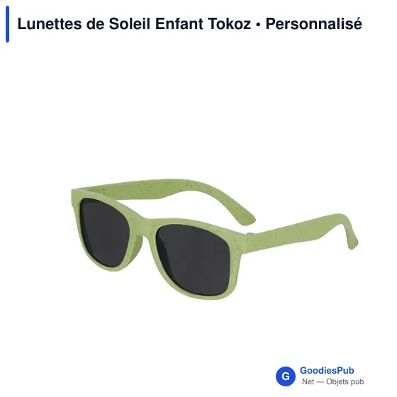 Lunettes de soleil personnalisables pour enfants avec logo - Tokoz - Image 2