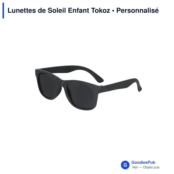Lunettes de soleil personnalisables pour enfants avec logo - Tokoz - Image 5