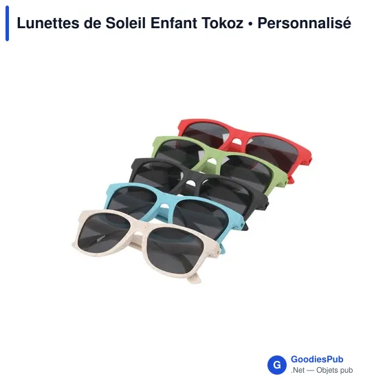 Lunettes de soleil personnalisables pour enfants avec logo - Tokoz - Image 8