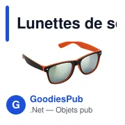 Lunettes de soleil personnalisables avec logo - Fessi - Miniature 1