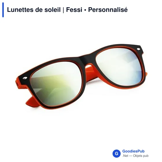Lunettes de soleil personnalisables avec logo - Fessi - Image 2