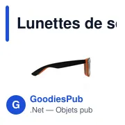 Lunettes de soleil personnalisables avec logo - Fessi - Miniature 3