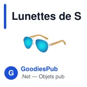 Lunettes de soleil personnalisables avec logo - Gunok - Miniature 1