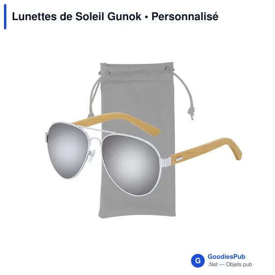 Lunettes de soleil personnalisables avec logo - Gunok - Image 12