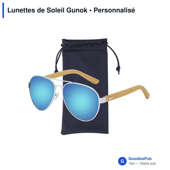 Lunettes de soleil personnalisables avec logo - Gunok - Image 6