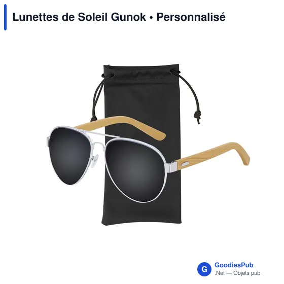 Lunettes de soleil personnalisables avec logo - Gunok - Image 7
