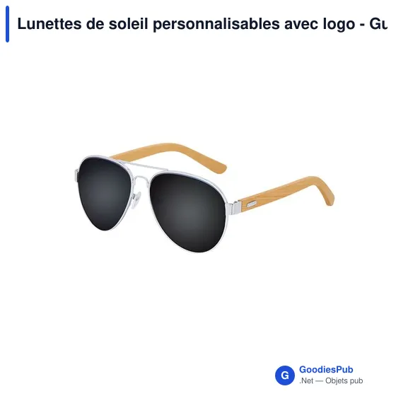 Lunettes de soleil personnalisables avec logo - Gunok - Image 8