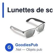 Lunettes de soleil personnalisables bicolores UV400 avec logo - Jeffrey - Miniature 2