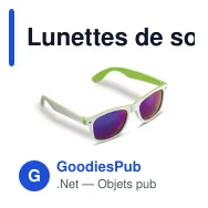 Lunettes de soleil personnalisables bicolores UV400 avec logo - Jeffrey - Miniature 3